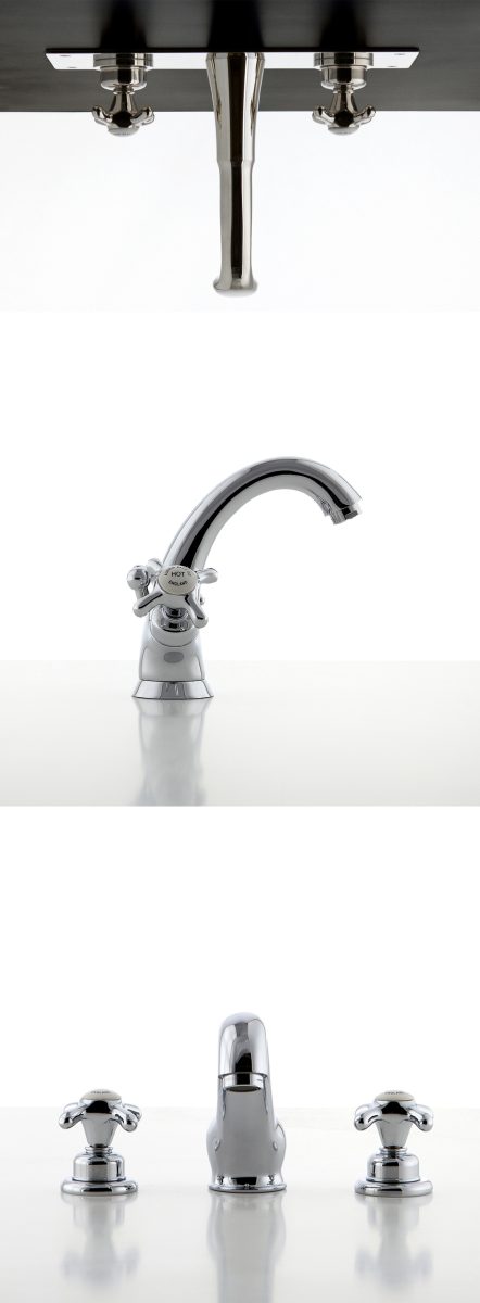Albion's range of basin taps and fittings.