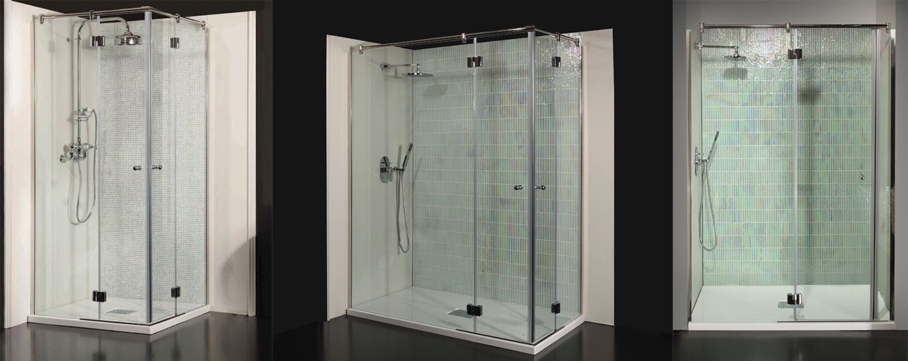 A selection of shower enclosures from Albion.